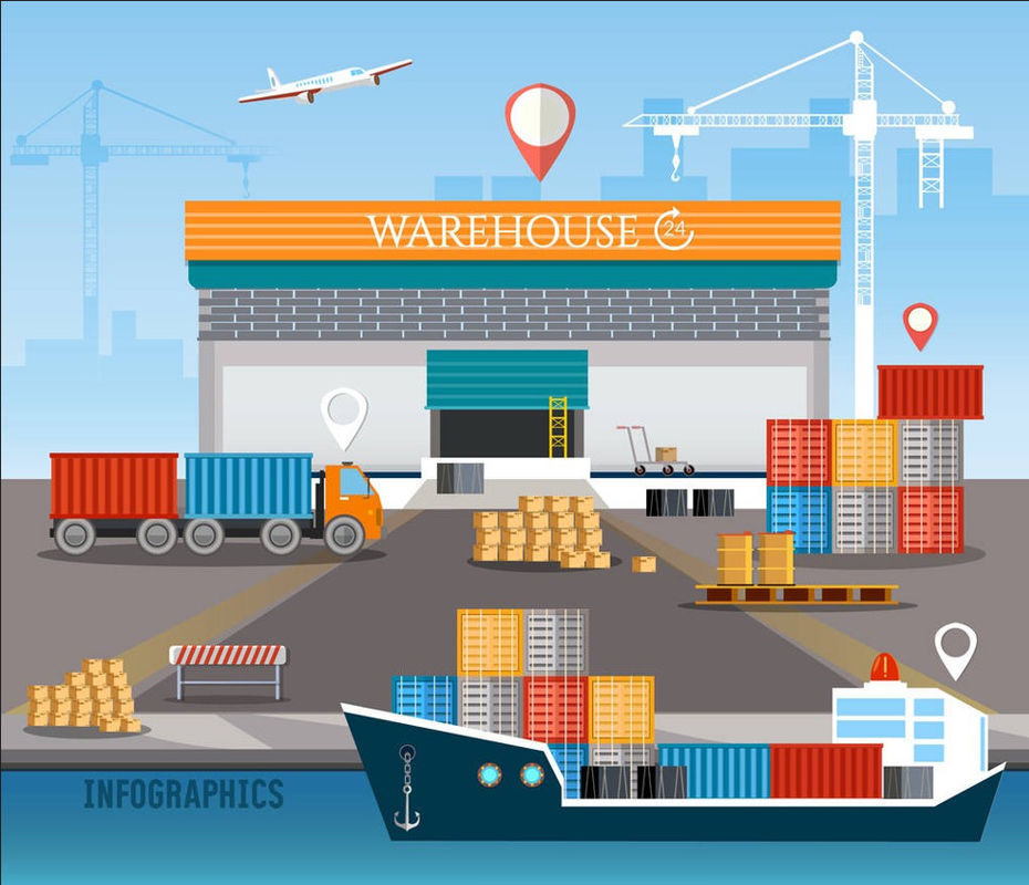 Trucking Storage FCL LCL Ocean Shipping Service From China To Canada